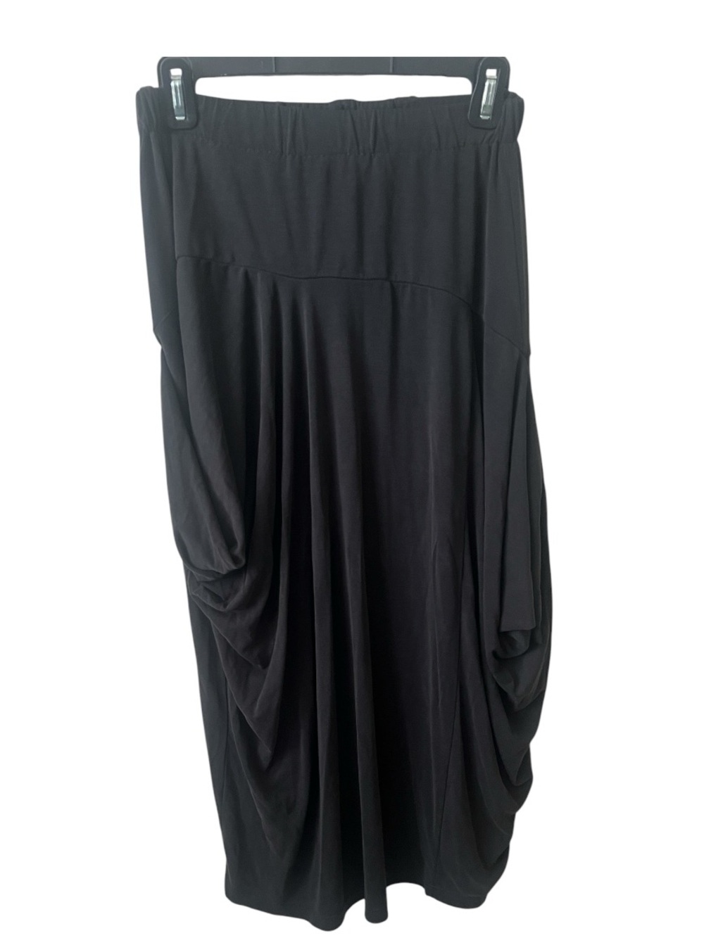 Alembika RK715G Charcoal Draped Cocoon Midi Skirt NWT Size 2 Israel